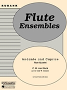 Andante & Caprice by Gluck Christoph Willibald - Johnson Clair - for Flute Quartet