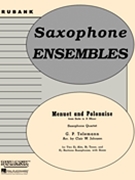 Menuet & Polonaise Fr suite In A Min by Telemann Georg Philipp - Johnson C - for Saxophone Quartet