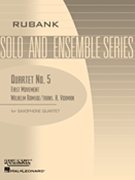 Quartet #5 by Ramsoe Wilhelm - Voxman Himie - for Saxophone Quartet
