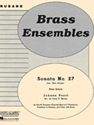 Sonata #27 by Pezel Johann Christoph - Brown - for Brass Quintet