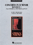 Concerto In D Minor Movement I by Bach Johann Sebastian - Moore Larry - for String Orchestra