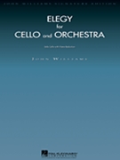 Elegy for Cello and Orchestra by Williams John for Cello and Piano