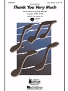 Thank You Very Much by Bricusse Leslie - Snyder Audrey - for Accompaniment CD