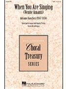 When You Are Singing by Banchieri Adriano - Liebergen Patrick M - for SAB and Piano