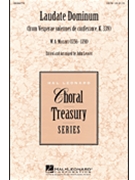 Laudate Dominum by Mozart Wolfgang Amadeus - Leavitt John - for SATB