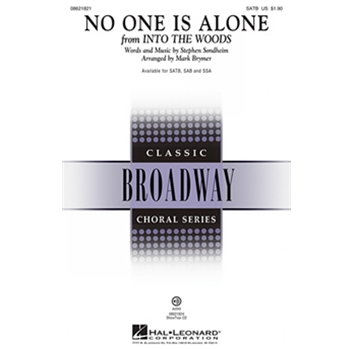 No One Is Alone by Sondheim Stephen - Brymer Mark - for SAB