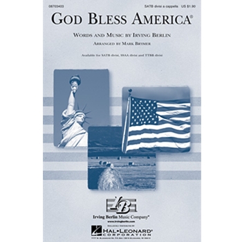 God Bless America by Berlin Irving - Brymer Mark - for SSAA