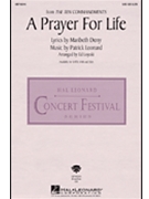 Prayer For Life by - Lojeski Ed - for SAB and Piano