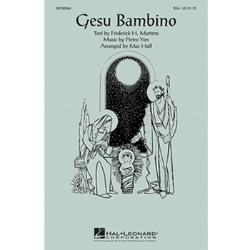 Gesu Bambino by Yon Pietro A - Huff Mac - for SSA