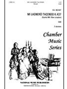 Mi Lagnero Tacendo by Mozart Wolfgang Amadeus - Carl Robert - for SAB and Piano