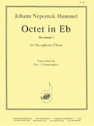 Octet In E-flat by Hummel Johann Nepomuk - Gainacopulus Kay - for Saxophone Octet