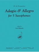 Adagio & Allegro From Concerto #1 by Boismortier Joseph Bodin de - Blahnik Joel - for Saxophone Quartet (AATB)