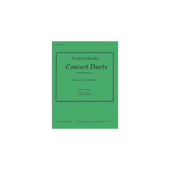 Concert Duets by Belcke Friedrich - Blahnik Joel - for Trombone Duet