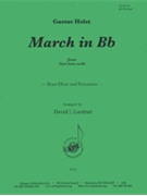 March in B-flat by Holst Gustav - Gardner David - for Brass Nonet w/ Percussion