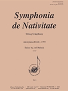 Symphonia De Nativitate by Anonymous - Blahnik - for String Orchestra