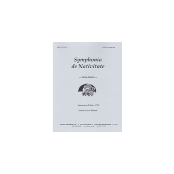 Symphonia De Nativitate by Anonymous - Blahnik - for Str Quintet