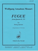 Fugue Fr Quartet K173 by Mozart Wolfgang Amadeus - Ostwald - for String Orchestra