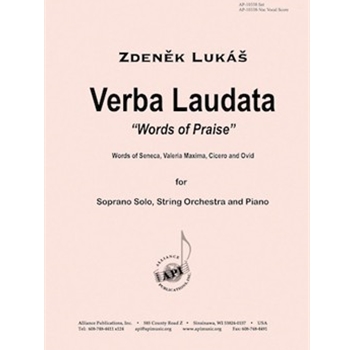 Verba Laudata (words Of Praise) - Soprano/stgs Set