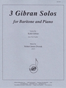 Three Gibran Baritone Solos - Voc Solo-pno by for