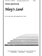 Marys Lamb - Sa-pno by Kistler Vera for