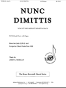 Nunc Dimittis - Satb/organ by Morgan John G for SATB