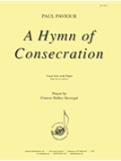 A Hymn Of Consecration - Voc Solo-h & L/pno by for