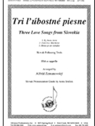 3 Love Songs From Slovakia by Zemanovsky Alfred - Zemanovsky Alfred - for SSA a cappella