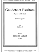Gaudete Et Exsultate - Ssaa A Cap by Lukas Zdenek for SSAA