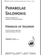 Parabolae Salomonis/parables - Satb A Cap by Lukas Zdenek for SATB