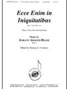 Ecce Enim In Iniquitatibus - Ssaa-kybd by Hasse Johann Adolph for SSAA