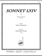 Sonnet Lxiv - Baritone Solo-pno by for