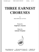 Three Earnest Choruses - Satb-pno by Tucapsky Antonin for SATB
