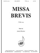 Missa Brevis - Ttbb A Cap by Machan James for TTBB