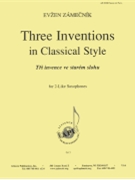 Three Inventions In Classical Style - Ob & Bsn by Evzen Zamecnik for