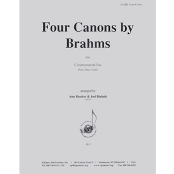 Four Canons By Brahms Fr Op. 113 - Fl 3