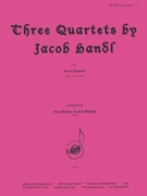 Three Quartets By Jacob Handl - Br 4 by for