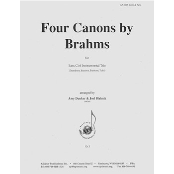 Four Canons By Brahms Fr Op. 113 - Bsn 3