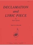 Declamation And Lyric Piece For Brass Quintet by for