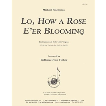 Lo, How A Rose E'er Blooming - Ww Solo
