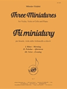 Three Miniatures: Morning Afternoon & Evening - Strg Solo-pno by for