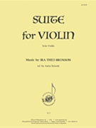 Suite For Violin - Solo Vln by for