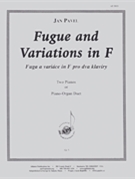 Fugue And Variations In F - 2 Pnos Or Org Duet by for
