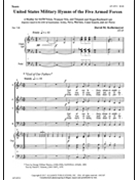 United States Military Hymns of the Five Armed Forces by - Kellermeyer David - for SATB