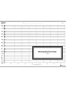 Marching Band Score Paper by for