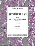 Seguidillas Opus 232 #5 by Albeniz Isaac for Piano