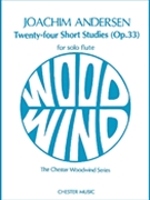 24 Short Studies Opus 33 by Andersen Joachim - Blakeman Edward - for Flute and Piano
