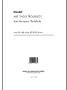 Art Thou Troubled by Handel George Frideric for High Voice