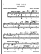 Balakirev/Glinka The Lark Pf for Piano