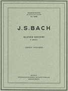 Concerto In F Minor by Bach Johann Sebastian - Fisher Edwin - for 2 Piano 4 Hands