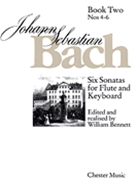 6 Sonatas Volume 2 by Bach Johann Sebastian - Bennett William - for Flute and Piano